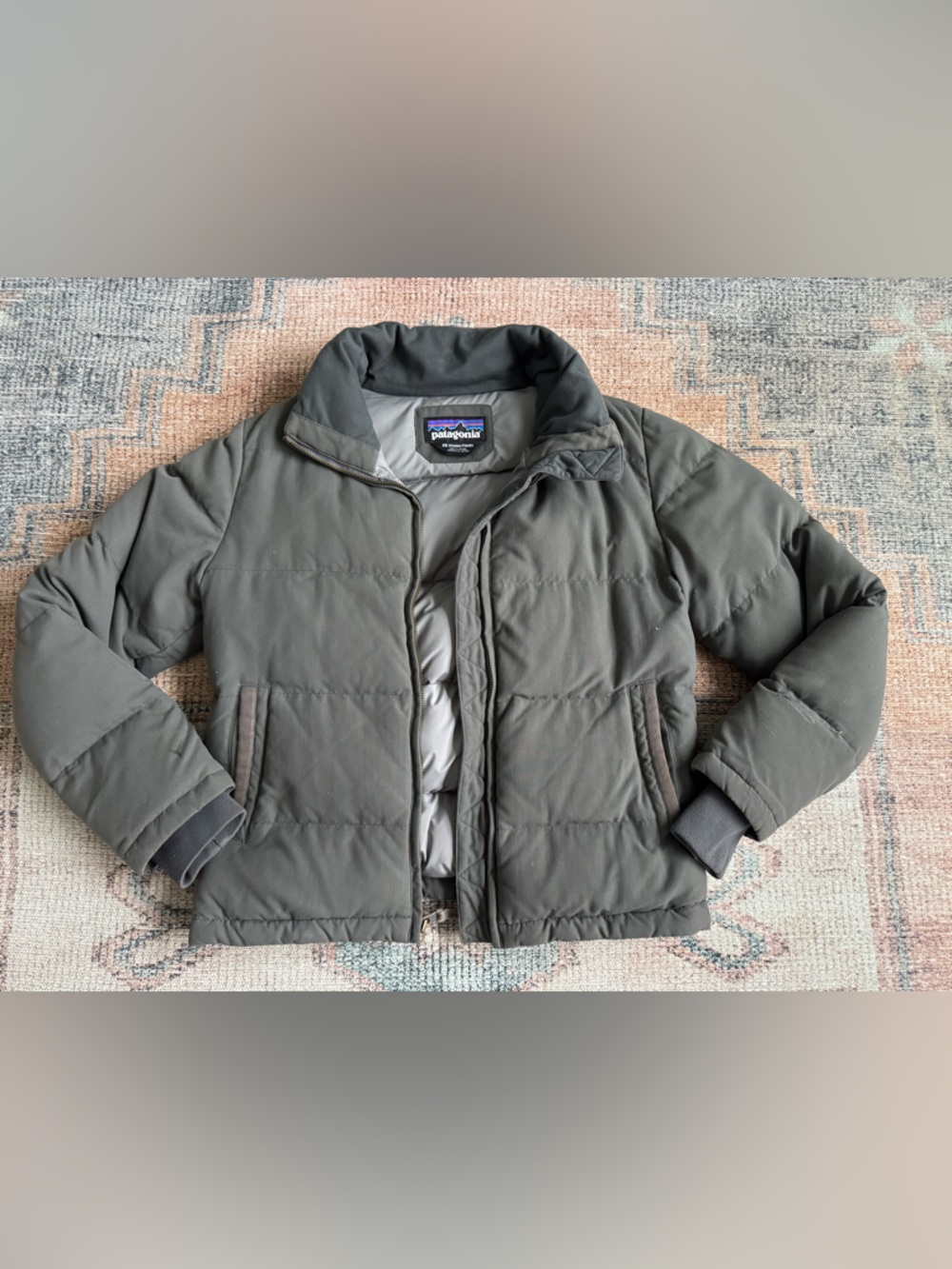 Patagonia Matte Gray Puffer Jacket